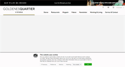 Desktop Screenshot of goldenesquartier.com
