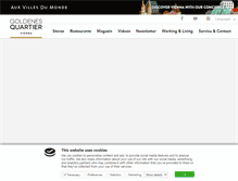 Tablet Screenshot of goldenesquartier.com